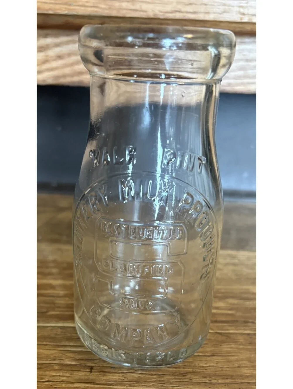 Vintage Sanitary's Pasturized Milk Bottle Glass